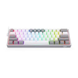 Klawiatura mechaniczna Redragon K617 Fizz RGB Red Box Switch Biało-szary