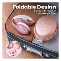 Słuchawki bezprzewodowe PowerLocus P19 Rose Gold Nauszne Bluetooth 5.3 Różowo-złoty