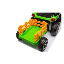 Traktorek Na Akumulator Dla Dziecka Bbh-030 Z Przyczepką Pilot Światła LED