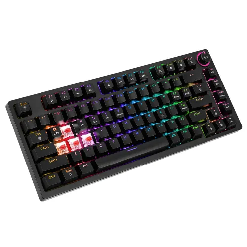 Klawiatura mechaniczna Savio Phenix Gateron Red Pro ABS Czarny