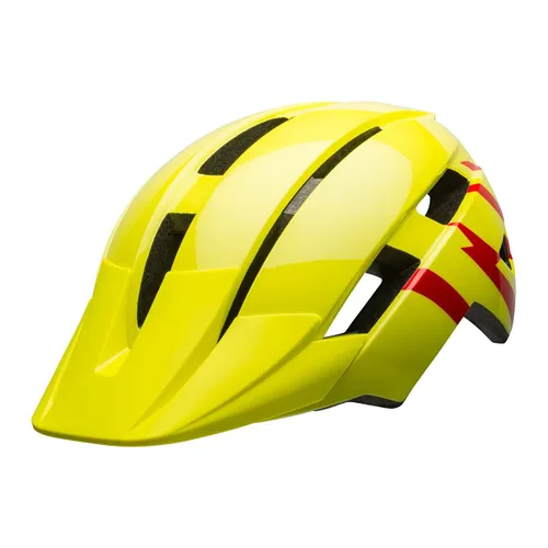 Kask rowerowy dziecięcy Bell Sidetrack II Jr gloss hi-viz/red