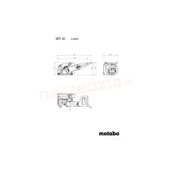 Bruzdownica z 2 tarczami Metabo MFE 40