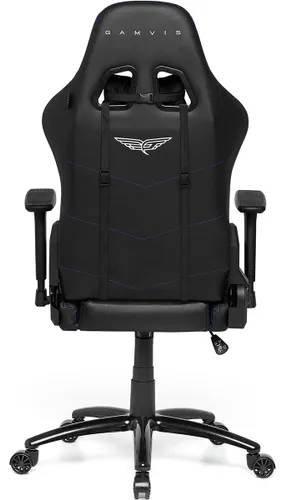 Fotel GAMVIS Phantom Large Czarny (niebieskie elementy)