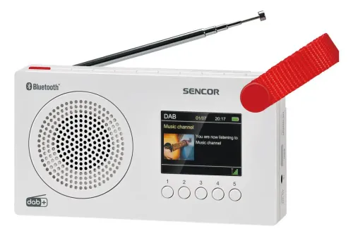 Radioodbiornik Sencor SRD 7757WH Radio FM DAB+ Bluetooth Biały