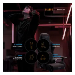 Fotel DIABLO CHAIRS X-One 2.0 Prime Czarny