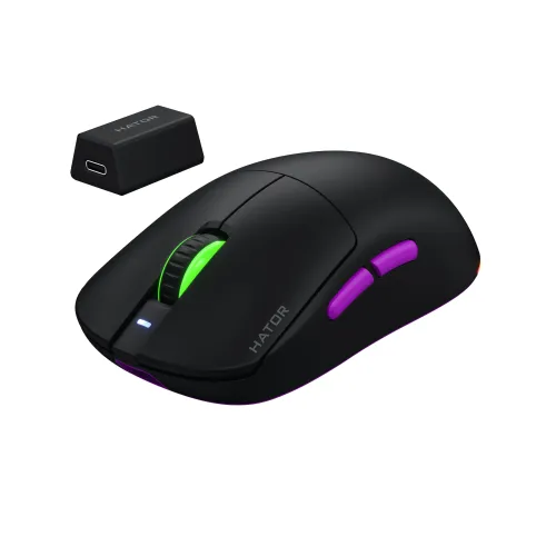 Myszka gamingowa Hator Quasar 3 Ultra 8K Wireless Czarny