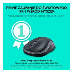 Myszka Logitech M185 Czarno-niebieski