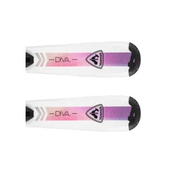 Narty dziecięce ROSSIGNOL DIVA JR + wiązania LOOK KID 4.5 z GRIP WALK 2026 - Długość (cm) - 100