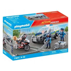 PLAYMOBIL ACTION HEROES 71811 Policja w poszukiwaniu przestępcy, zestaw +4