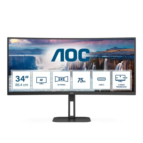 Monitor AOC CU34V5C/BK 34" UWQHD VA 100Hz 1ms Zakrzywiony