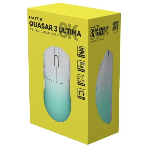 Myszka gamingowa Hator Quasar 3 Ultima Biało-Miętowy