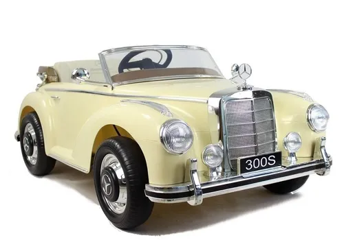 Auto Na Akumulator Dla Dziecka Retro Mercedes 300S Eva LED Pilot Skóra MP3
