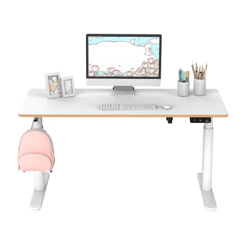 Biurko Ultradesk Pulsar 120cm Regulacja wysokości Biały