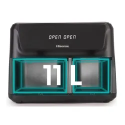 Air Fryer Frytkownica beztłuszczowa HISENSE HAF2700DCD 11l z podwójnym koszem 8 automatycznych programów
