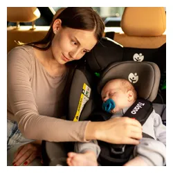 Fotelik samochodowy TULANO Loom 35 40-150 cm (0-36 kg) Czarno-szary