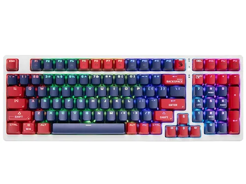 Klawiatura gamingowa A4Tech Bloody S98 Sports BLMS Red Plus przewodowa mechaniczna podświetlana wielokolorowa