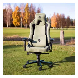 Fotel Arozzi Vernazza Supersoft Forest Green Gamingowy do 145kg Tkanina Zielony