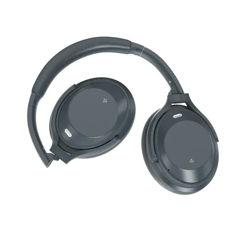 Słuchawki bezprzewodowe Hune Fauna ANC Nauszne Bluetooth 5.3 Szary