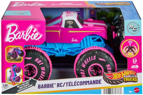 Samochód zdalnie sterowany Hot Wheels Monster Trucks Barbie JHW58