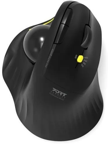 Myszka Port Designs Ergonomic Rechargable BT Trackball bezprzewodowa czarna