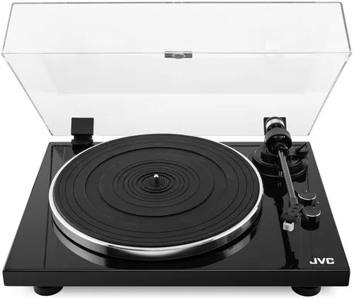 Gramofon JVC AL-E534B Czarny, Manualny, Napęd paskowy, Prędkość odtw. 33 1/3,45 obr./min