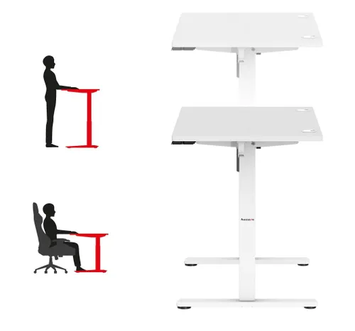 Biurko gamingowe HUZARO Hero 7.9 Biały