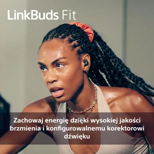 Słuchawki bezprzewodowe Sony LinkBuds Fit WF-LS910NG Dokanałowe Bluetooth 5.3 Zielony