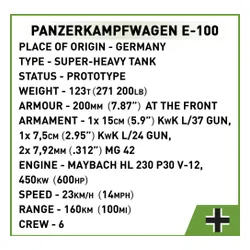 Конструктор COBI Panzerkampfwagen E-100