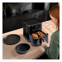 Air Fryer Frytkownica beztłuszczowa BRAUN MultiFry 7 HF7076BK 8l z okienkiem do obserwacji postępów gotowania