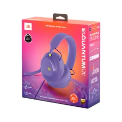Słuchawki przewodowe z mikrofonem JBL Quantum 120 Nauszne Fioletowy
