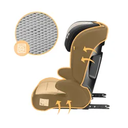 Fotelik samochodowy TULANO Joy 45 I-Size 100-150 cm (15-36 kg) Beżowy