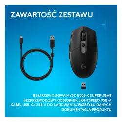 Myszka gamingowa Logitech G305 X Superlight Czarny