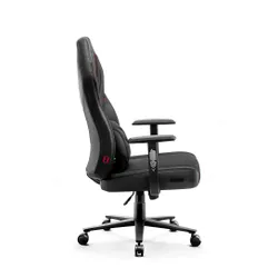 Fotel Diablo Chairs X-Gamer 2.0 Normal Size Gamingowy do 150kg Skóra ECO Tkanina Dark obsidian