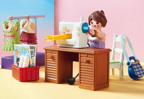 Набор фигурок для кукольного домика Playmobil 70208 Спальня с уголком для шитья