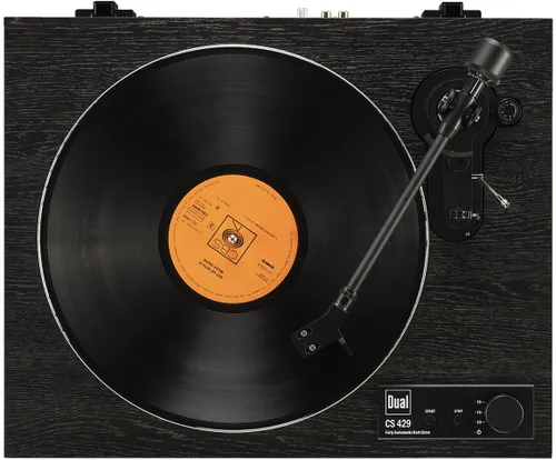 Gramofon DUAL CS 429 Czarny, Automatyczny, Napęd paskowy,PrędkośĆ odtw. 33,45,78 obr./min,Przedwzmacniacz