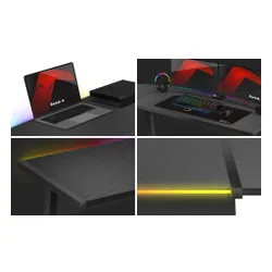 Biurko gamingowe HUZARO Hero 6.0 RGB Czarny