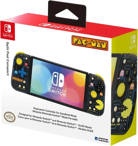 Геймпад Hori Split Геймпад Compact Pac-Man к Nintenк Switch Проводной