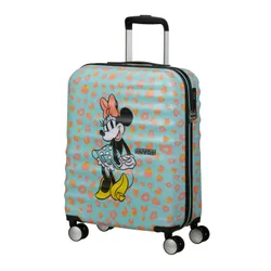 Walizka kabinowa American Tourister Wavebreaker Disney - Minnie pastel dot