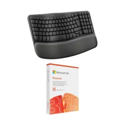 Klawiatura LOGITECH Wave Keys + Program MICROSOFT 365 Personal