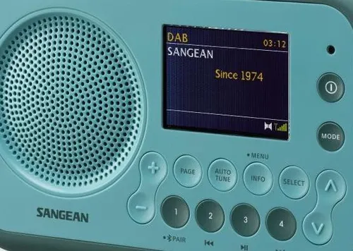 Radioodbiornik Sangean DPR-76BT Radio FM DAB+ Bluetooth Jasnoniebieski