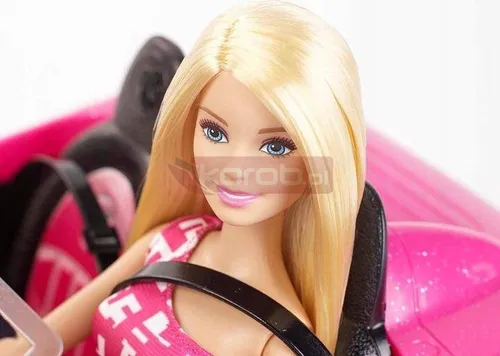 BARBIE AUTO LUKSUSOWY KABRIOLET SAMOCHÓD DLA LALEK Barbie zestaw z lalką DJR55