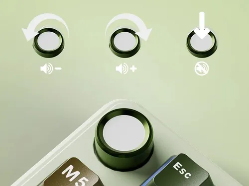 Klawiatura ROYAL KLUDGE L75 Palm Green Beige Switch