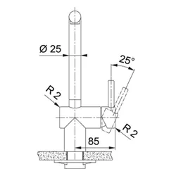 Bateria FRANKE Atlas Neo 115.0550.427 Czarna stal szlachetna