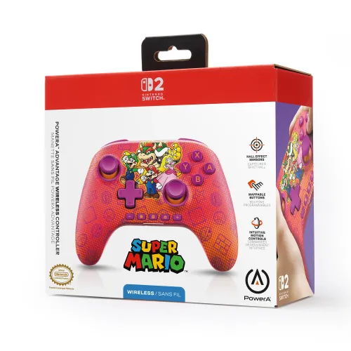 Pad PowerA Advantage Wireless Controller Mario and Friends do Nintendo Switch 2 Bezprzewodowy