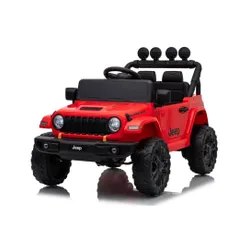 Auto Na Akumulator Jeep Rubicon 2X200W 24V Eva Skóra LED Pilot Radio MP3