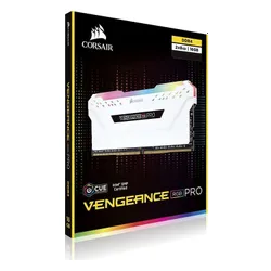 Pamięć Corsair Vengeance RGB PRO, DDR4, 16 GB, 3000MHz, CL15 (CMW16GX4M2C3000C15W)