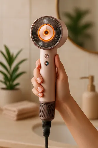 Фен для волос DYSON Supersonic Nural Straight+Wavy, розово-золотой, 1600 Вт