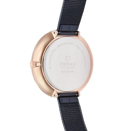 Obaku Mynte V211lxvlml Donanma Saati / Rose Gold