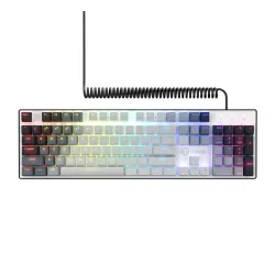 Klawiatura mechaniczna Lorgar Azar 514 RGB Biało-czarny