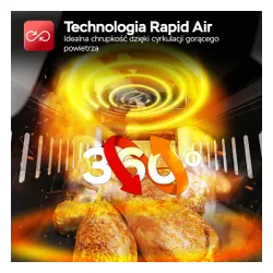 Air Fryer Frytkownica beztłuszczowa TURBOTRONIC TT-AFG6 6l